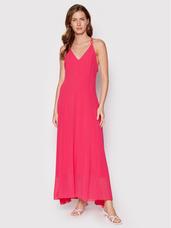 Rinascimento Sukienka koktajlowa CFC0109291003 Różowy Regular Fit zdjęcie nr 2