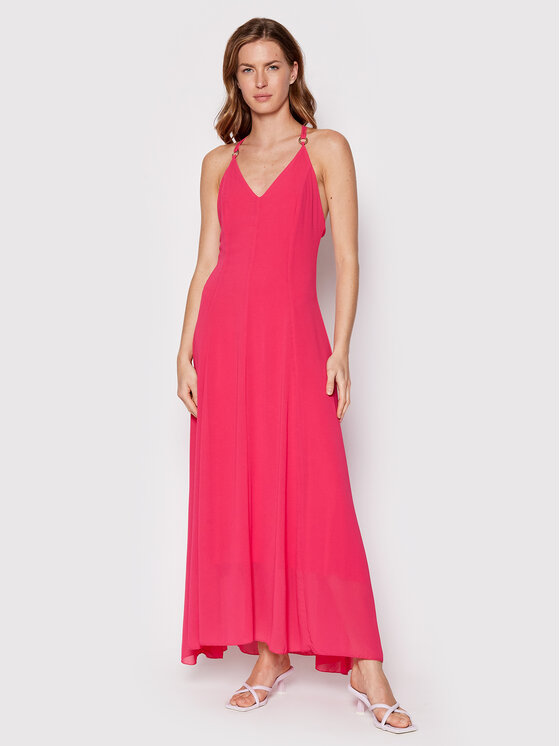 Rinascimento Sukienka koktajlowa CFC0109291003 Różowy Regular Fit