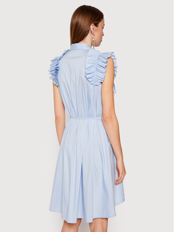 Rinascimento Sukienka koszulowa CFC0017910002 Niebieski Regular Fit zdjęcie nr 3