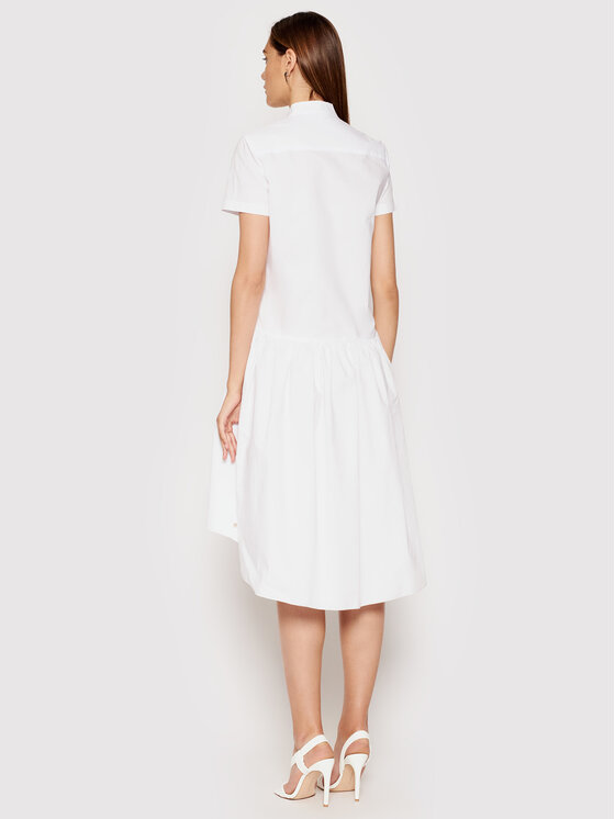 Rinascimento Sukienka koszulowa CFC0103381003 Biały Regular Fit zdjęcie nr 3