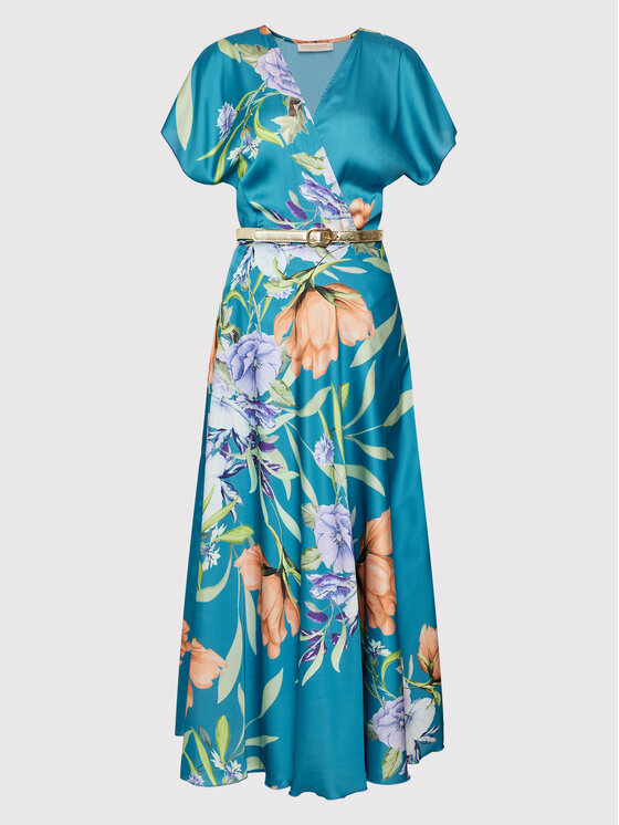 Rinascimento Sukienka letnia CFC0018577002 Niebieski Regular Fit zdjęcie nr 5