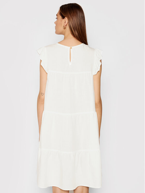 Rinascimento Sukienka letnia CFC0103416003 Biały Regular Fit zdjęcie nr 4