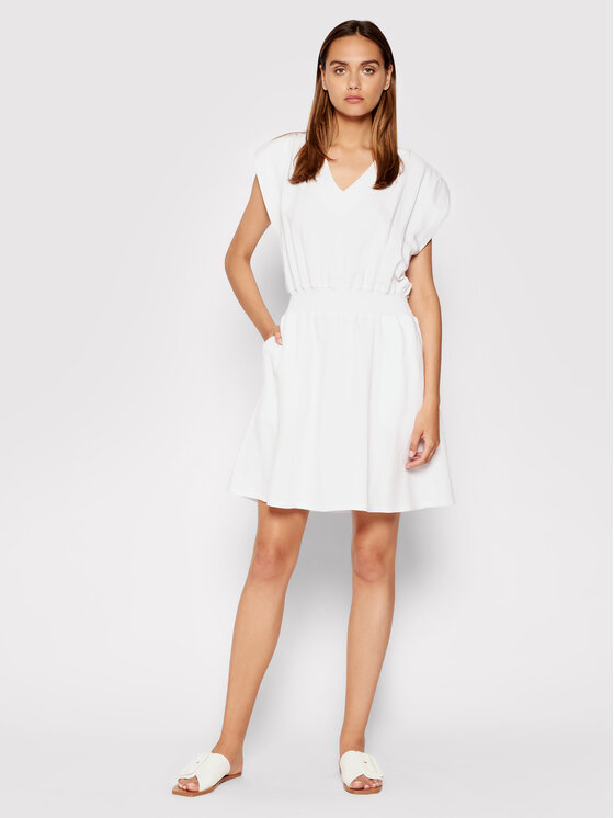 Rinascimento Sukienka letnia CFC0103488003 Biały Regular Fit zdjęcie nr 2