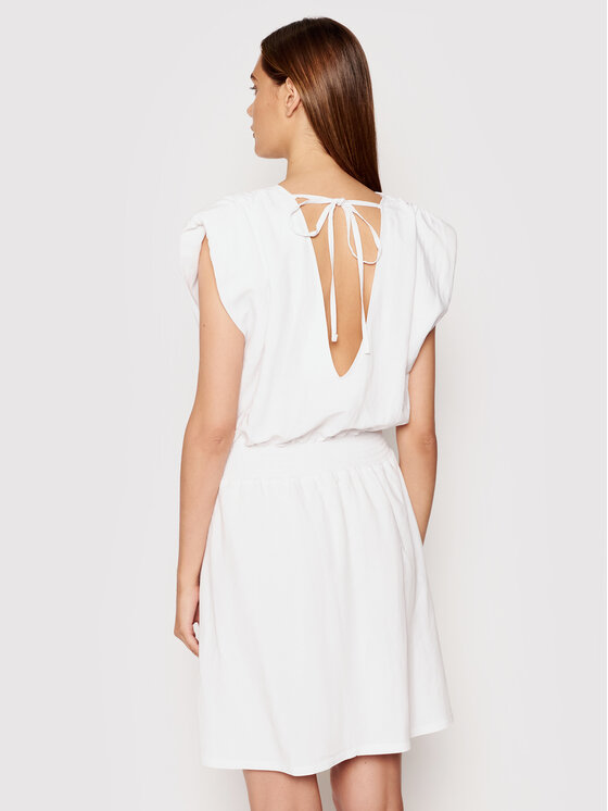 Rinascimento Sukienka letnia CFC0103488003 Biały Regular Fit zdjęcie nr 3
