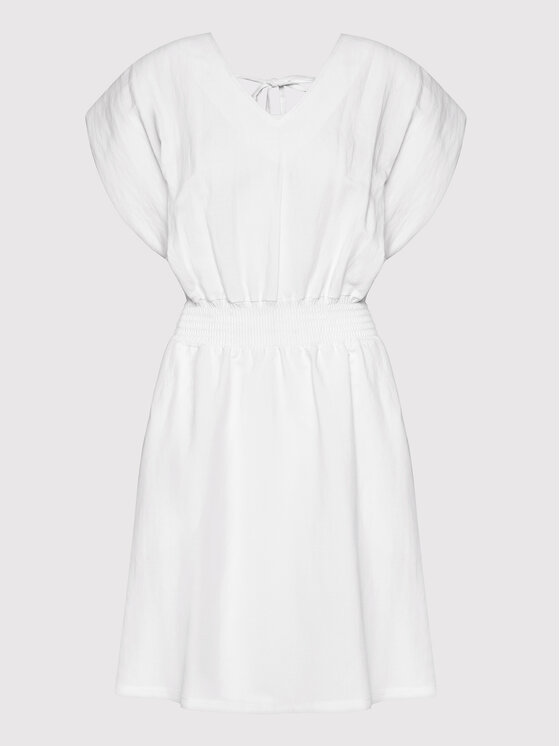 Rinascimento Sukienka letnia CFC0103488003 Biały Regular Fit zdjęcie nr 5