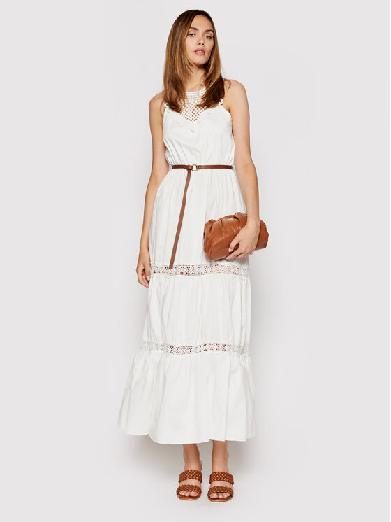 Rinascimento Sukienka letnia CFC0103508003 Biały Regular Fit zdjęcie nr 2