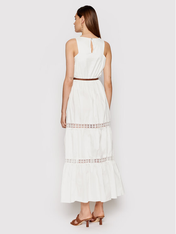Rinascimento Sukienka letnia CFC0103508003 Biały Regular Fit zdjęcie nr 3