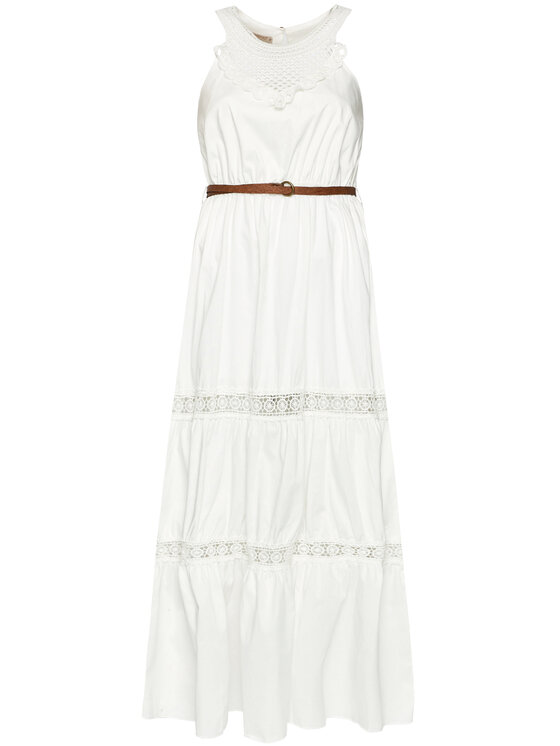 Rinascimento Sukienka letnia CFC0103508003 Biały Regular Fit zdjęcie nr 5
