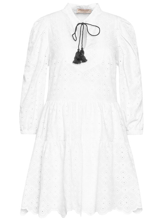 Rinascimento Sukienka letnia CFC0103616003 Biały Regular Fit zdjęcie nr 5