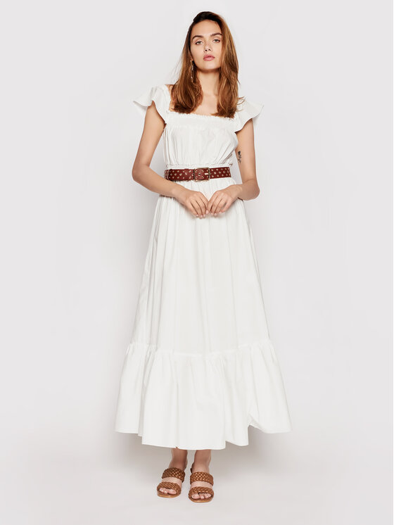 Rinascimento Sukienka letnia CFC0103666003 Biały Regular Fit zdjęcie nr 2