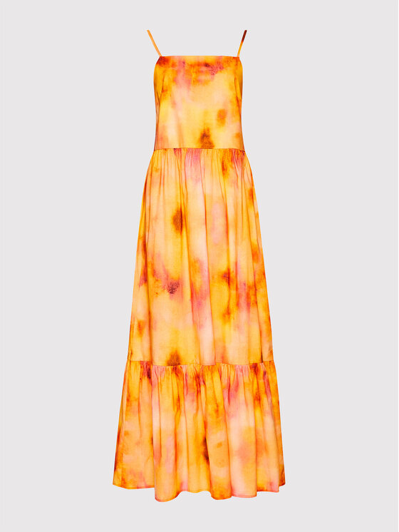 Rinascimento Sukienka letnia CFC0103696003 Pomarańczowy Regular Fit zdjęcie nr 5