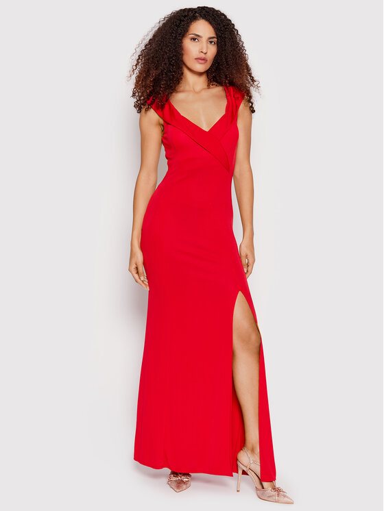 Rinascimento Sukienka wieczorowa CFC0018405002 Czerwony Regular Fit