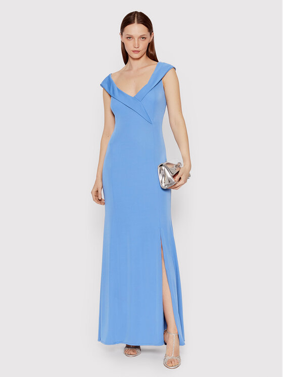 Rinascimento Sukienka wieczorowa CFC0018405002 Niebieski Regular Fit zdjęcie nr 2