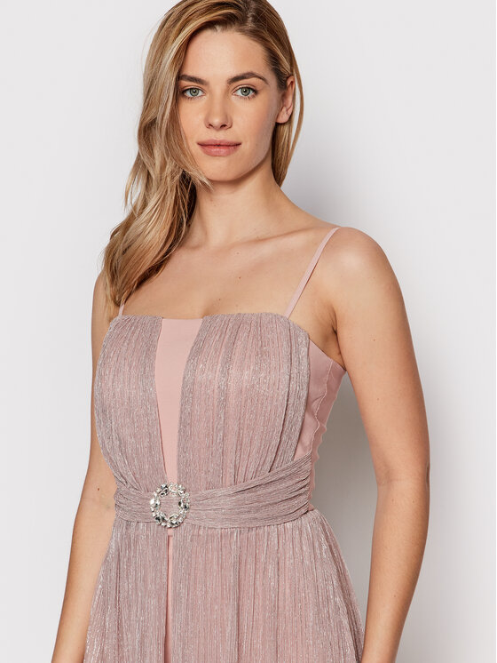 Rinascimento Sukienka wieczorowa CFC0107739003 Różowy Slim Fit zdjęcie nr 4