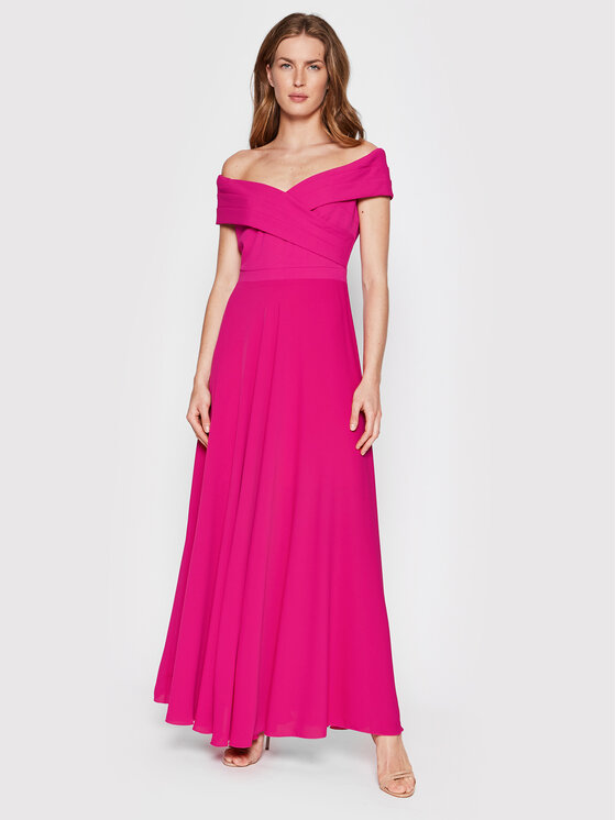 Rinascimento Sukienka wieczorowa CFC0108697003 Różowy Regular Fit