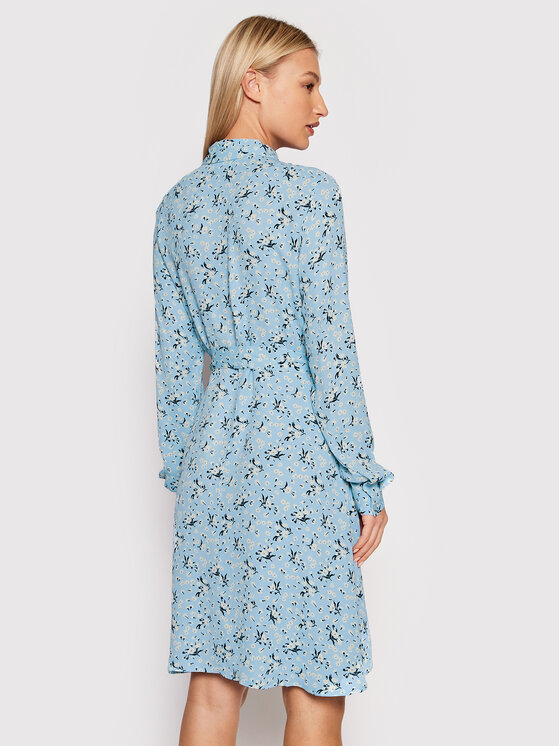 Selected Femme Sukienka koszulowa Fiola 16083878 Niebieski Regular Fit zdjęcie nr 3