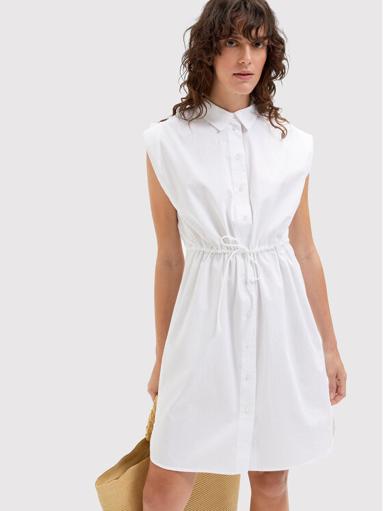 Selected Femme Sukienka koszulowa Kasha 16084486 Biały Regular Fit zdjęcie nr 5
