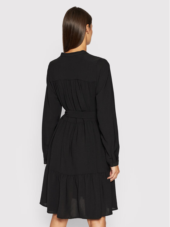 Selected Femme Sukienka koszulowa Mivia 16079687 Czarny Regular Fit zdjęcie nr 3