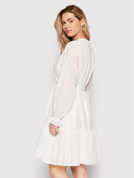 Selected Femme Sukienka letnia Skye 16083339 Biały Regular Fit zdjęcie nr 3