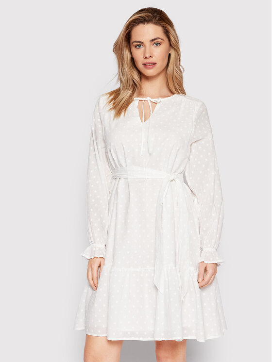 Selected Femme Sukienka letnia Skye 16083339 Biały Regular Fit