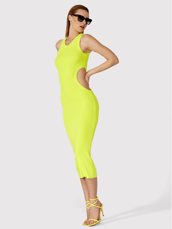 Simple Sukienka letnia SUD042 Zielony Slim Fit zdjęcie nr 2