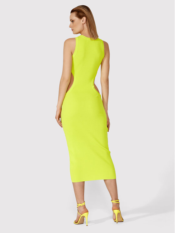 Simple Sukienka letnia SUD042 Zielony Slim Fit zdjęcie nr 4