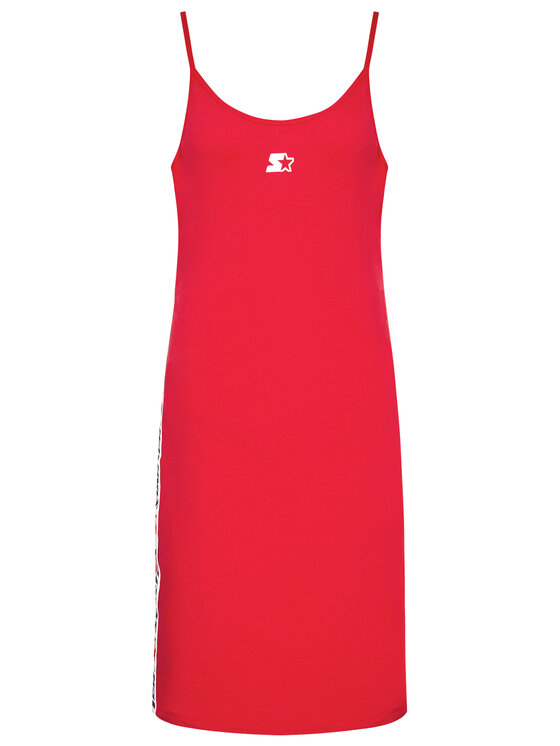 Starter Sukienka codzienna SDG-012-BD Czerwony Slim Fit zdjęcie nr 5