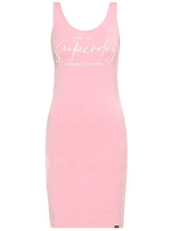 Superdry Sukienka letnia Graphic Bodycon W8010135A Różowy Regular Fit zdjęcie nr 5