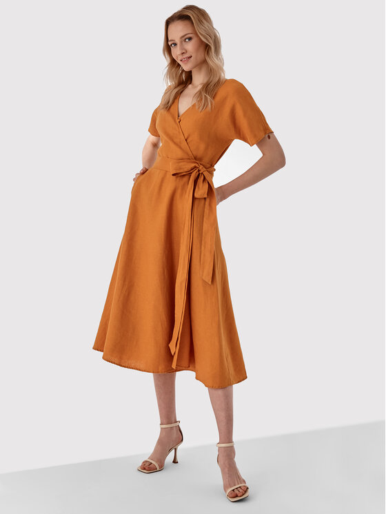 Tatuum Sukienka codzienna Zerwina T2208.416 Pomarańczowy Regular Fit zdjęcie nr 2