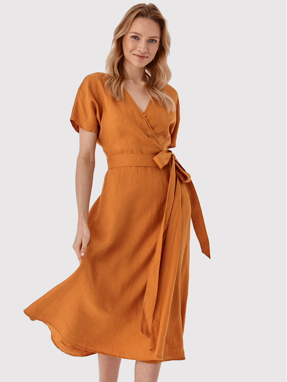 Tatuum Sukienka codzienna Zerwina T2208.416 Pomarańczowy Regular Fit