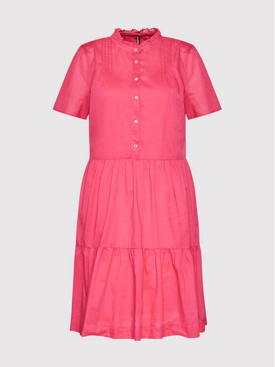 Tommy Hilfiger Sukienka codzienna WW0WW31313 Różowy Regular Fit zdjęcie nr 5