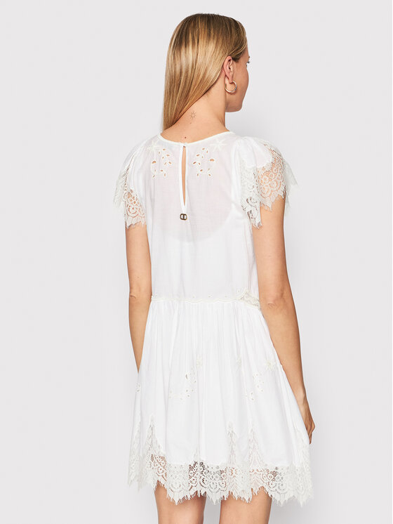 TWINSET Sukienka codzienna 221TT2021 Biały Regular Fit zdjęcie nr 3