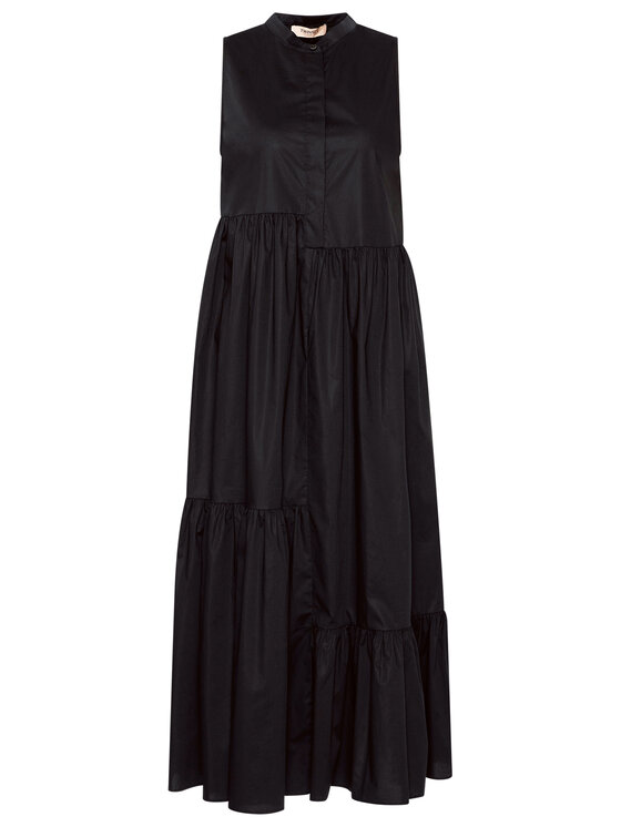 TWINSET Sukienka koszulowa 211TT2458 Czarny Regular Fit zdjęcie nr 5
