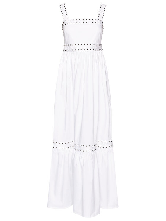 TWINSET Sukienka letnia 211TT2480 Biały Regular Fit zdjęcie nr 5