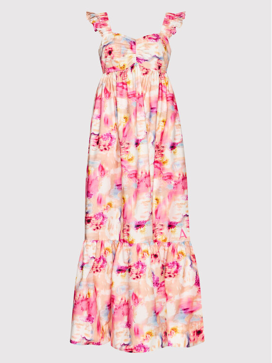 TWINSET Sukienka letnia 221AT2480 Różowy Regular Fit zdjęcie nr 5