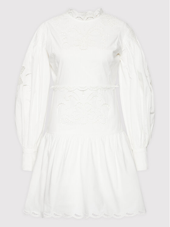 TWINSET Sukienka letnia 221TP2732 Biały Regular Fit zdjęcie nr 5