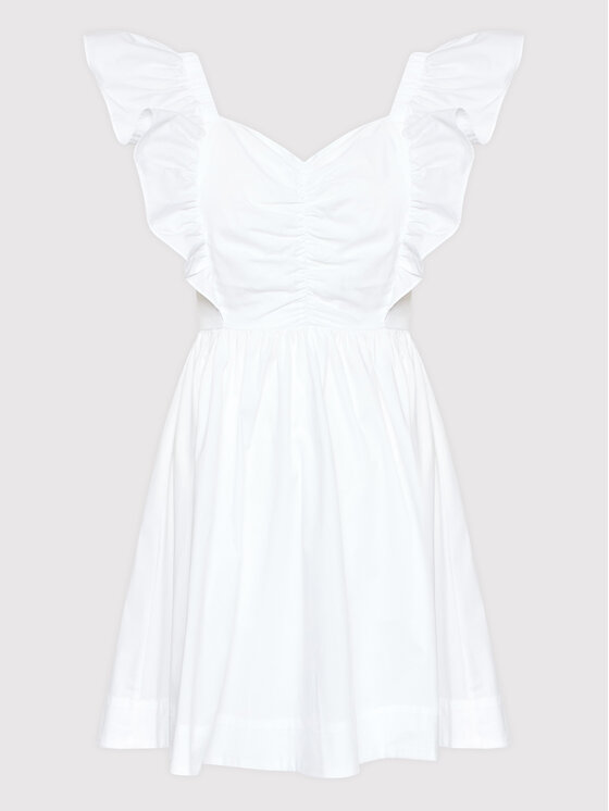 TWINSET Sukienka letnia 221TT2061 Biały Regular Fit zdjęcie nr 5