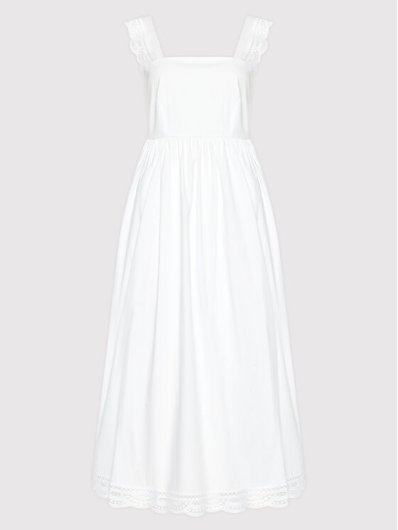 TWINSET Sukienka letnia 221TT2132 Biały Loose Fit zdjęcie nr 5