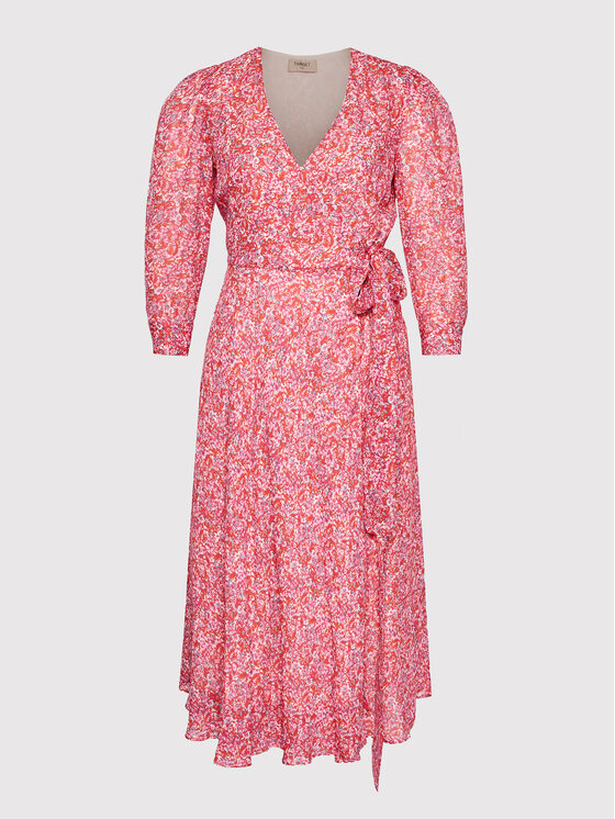 TWINSET Sukienka letnia 221TT229B Różowy Regular Fit zdjęcie nr 5