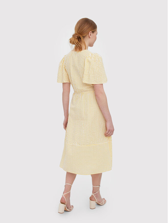 Vero Moda Sukienka codzienna Juno 10260798 Żółty Regular Fit zdjęcie nr 3