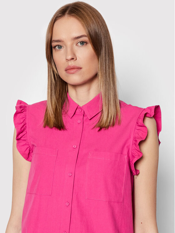 Vero Moda Sukienka koszulowa Signe 10265332 Różowy Regular Fit zdjęcie nr 4