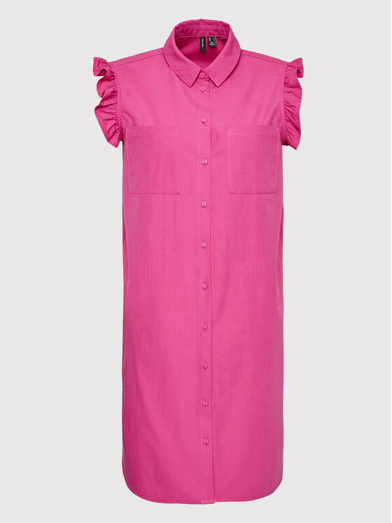 Vero Moda Sukienka koszulowa Signe 10265332 Różowy Regular Fit zdjęcie nr 5