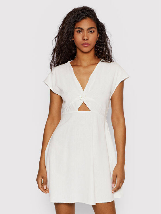 Vero Moda Sukienka letnia Jesmilo 10260353 Biały Regular Fit