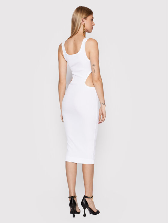 Versace Jeans Couture Sukienka codzienna Baroque 72HAO943 Biały Slim Fit zdjęcie nr 3