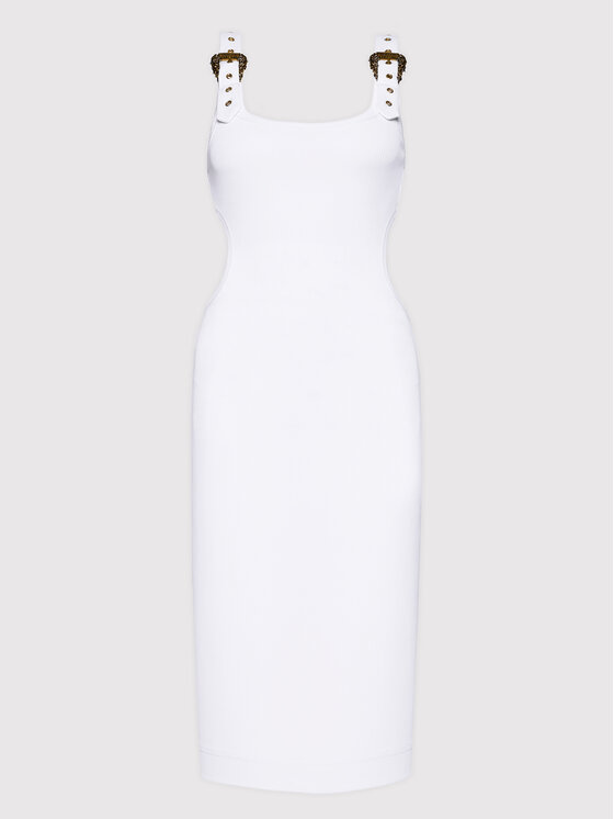 Versace Jeans Couture Sukienka codzienna Baroque 72HAO943 Biały Slim Fit zdjęcie nr 5