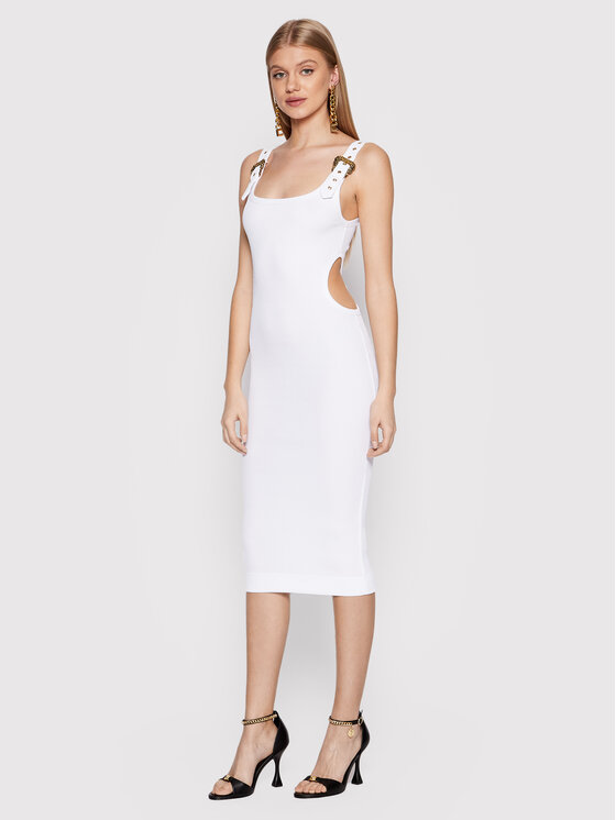 Versace Jeans Couture Sukienka codzienna Baroque 72HAO943 Biały Slim Fit