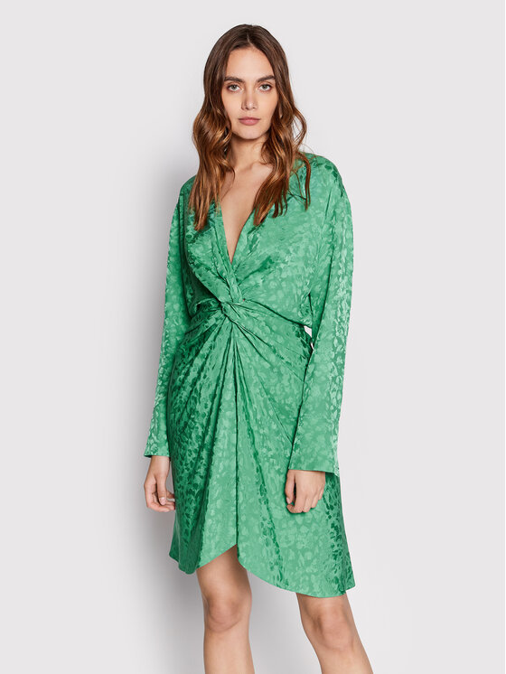 Zadig&Voltaire Sukienka codzienna Rozo WWDR00034 Zielony Regular Fit