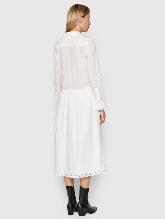 Zadig&Voltaire Sukienka koszulowa Ruthy WWDR00007 Biały Regular Fit zdjęcie nr 3