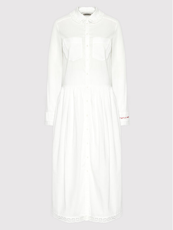 Zadig&Voltaire Sukienka koszulowa Ruthy WWDR00007 Biały Regular Fit zdjęcie nr 5