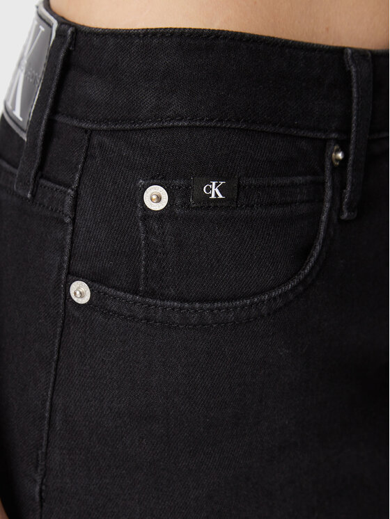 Calvin Klein Jeans Spódnica jeansowa J20J220468 Czarny Regular Fit zdjęcie nr 4